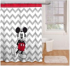NEW  Fabric Mickey Mouse  Minnie Disney Shower Curtain 72  x 72"