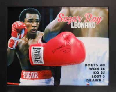 Sugar Ray Leonard Signed Glove
