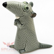 Porcelain Mouse Rat figurine handmade