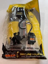 Grip Power Pads Pro- Secure Your Grip-lifting Straps With Hooks Pair YELLOW