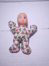 MAGIC NURSERY Baby Girl 5" DOLL Pink w Holly & Hearts Mattel 1993 McDonalds 