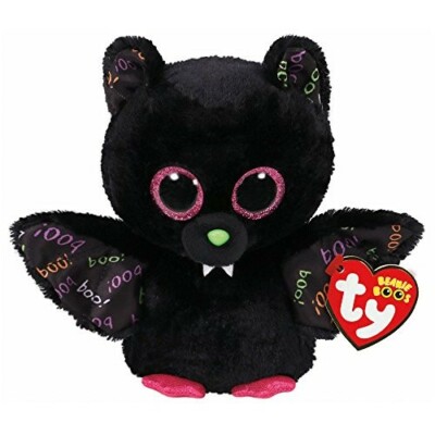 TY Beanie Boos - Dart the Black Bat (Glitter Eyes) Boo 6  15cm MWMT Rare