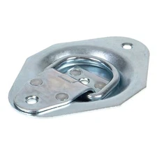 US Cargo Control Recessed Pan Fitting w/D-Ring (Single) - Car Tie Down