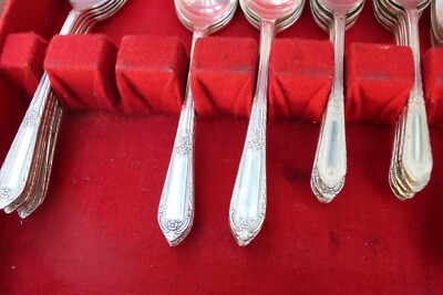 1937 WM. Rogers International Silver 54 Piece Set - Cotillion