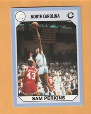 Sam Perkins North Carolina Tar Heels 1990 Card #54 Latham New York 9Z