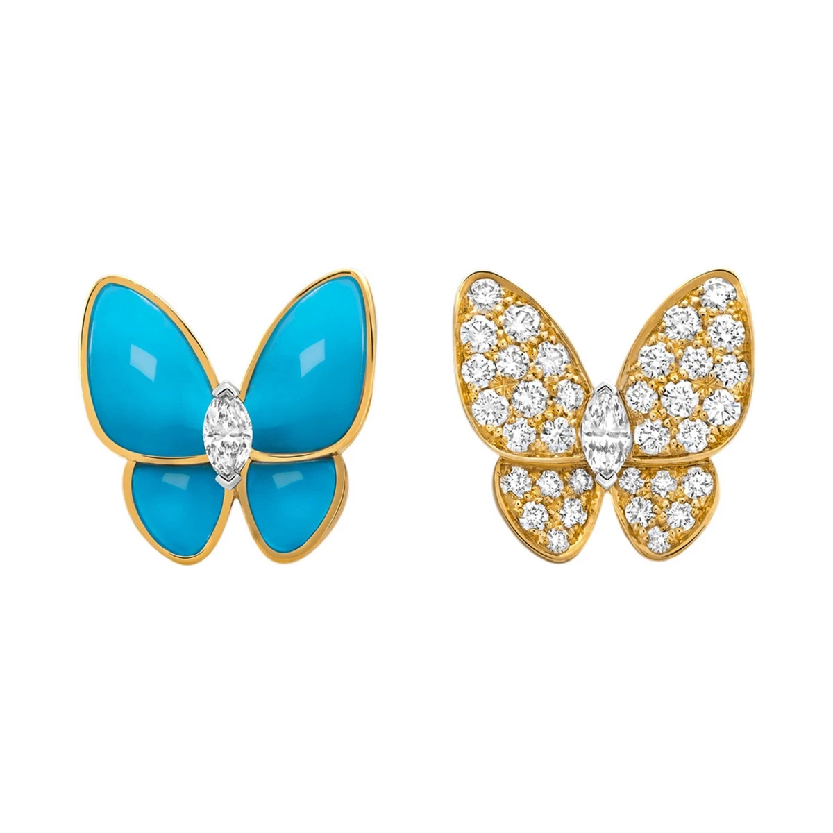 Van cleef earrings best sale butterfly