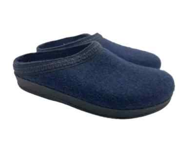 Stegmann Women's Wool Clogs Poly Sole Midnight Blue Size 6
