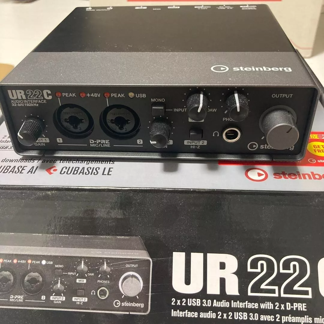 Steinberg UR22C 2x2 USB 3.0 Audio Interface with Cubase AI and Cubasis LE  used