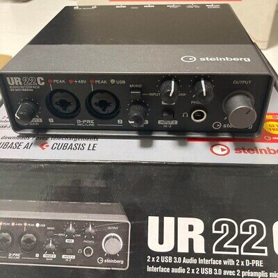 Steinberg UR22C 2x2 USB 3.0 Audio Interface with Cubase AI and Cubasis LE  used | eBay