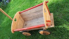 kleiner alter Bollerwagen Leiterwagen Puppenwagen Holzwagen DDR antik retro 
