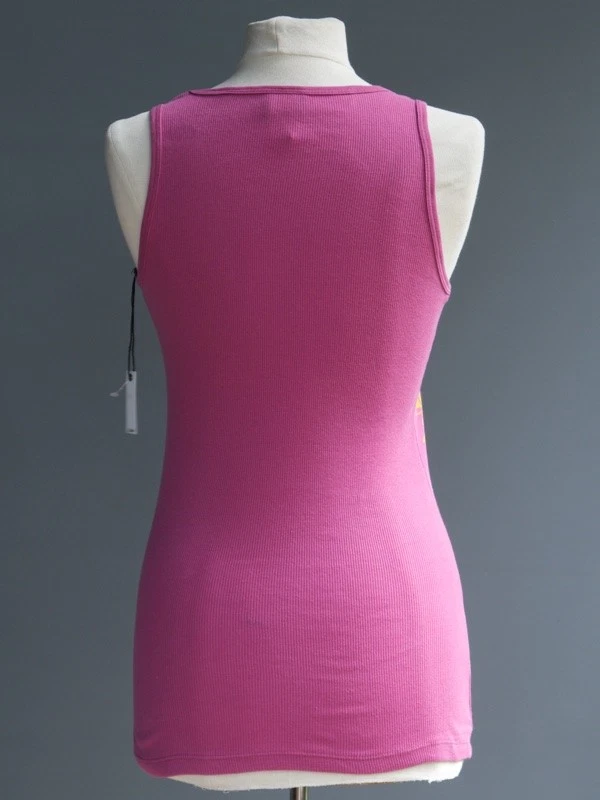 Camiseta Etnies Rosa Algodón Sin Mangas Body Con Algodón Acanalado Nueva con Etiquetas Nueva S M Foto 2 de 4