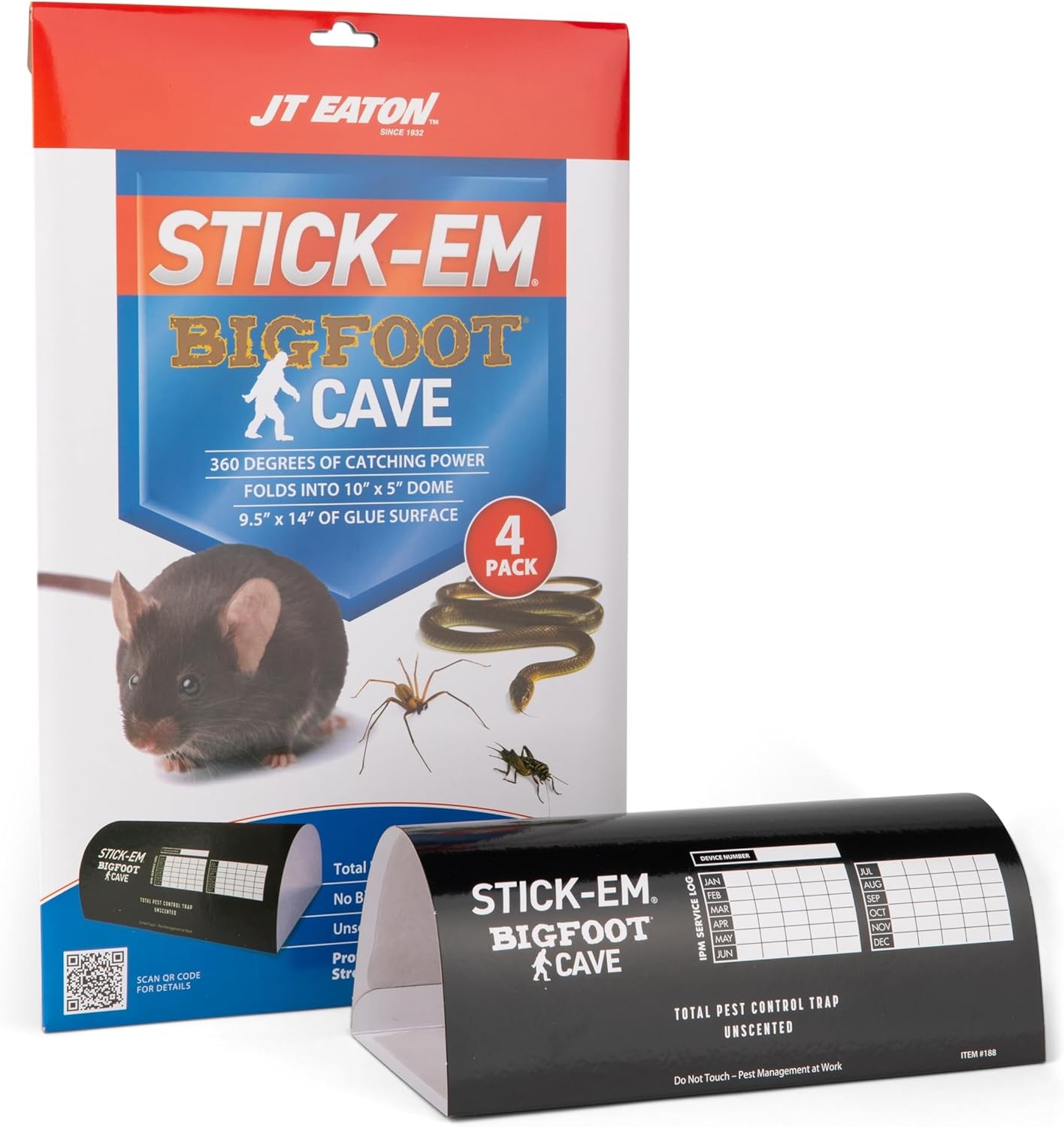 Stick Out Graphics JT EATON STICK-EM BIGFOOT CAVE GLUE TRAP FOR RODENTS, SNAKES, AND OTHER ...