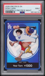 2026 One Piece Don!! Card Dodgers x One Piece Night Promo PSA 9
