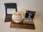 Eric Karros Autographed Baseball UDA 16818 COA LA Dodgers Signed With Fleer RC