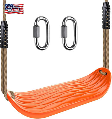 Benelabel Non-Slip Swing Seat with Adjustable Rope and Carabiners - Heavy Duty P
