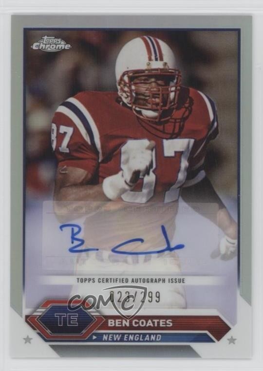 2023 Composite Topps Chrome Refractor 23/299 Ben Coates #TCA-BC Auto 1p4b