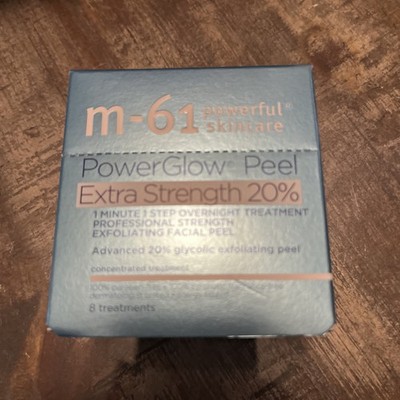 M-61 Power Glow Peel Extra Strength 20% 1 Minute 1 Step 8 Treatments - Boxed