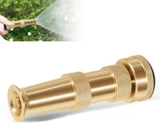 3/4" Brass Nozzle High Pressure Twist Water Garden Hose Sprayer