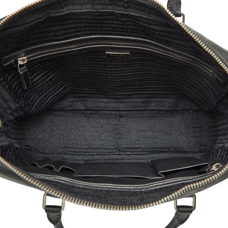 PRADA Triangle With logo Business bag briefcase handbag mens 【Used】 thumbnail 9