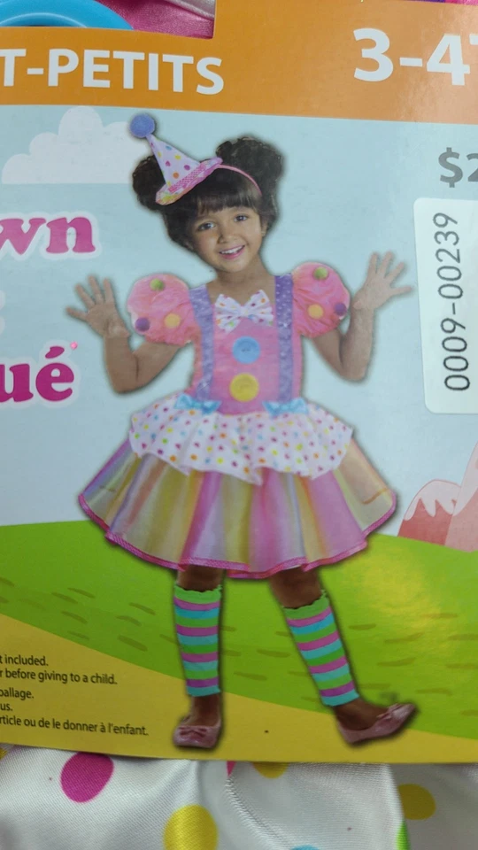 Nuevo Lindo Disfraz de Payaso Niña Niño Pequeño, 3T Foto 3 de 4