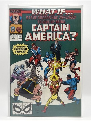 What If 3 1989 Steve Rogers Refused Captain America Freedom Force Marvel VF