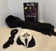 Vintage 1997 Easter Unlimited Fun World SCREAM Ghost Face Mask  Costume