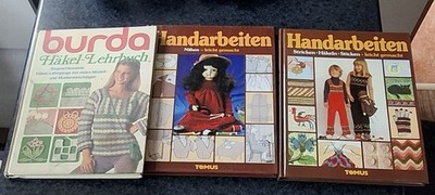 Vintage, alte Handarbeitsbücher , Häkeln, Stricken, Burda, Tomus
