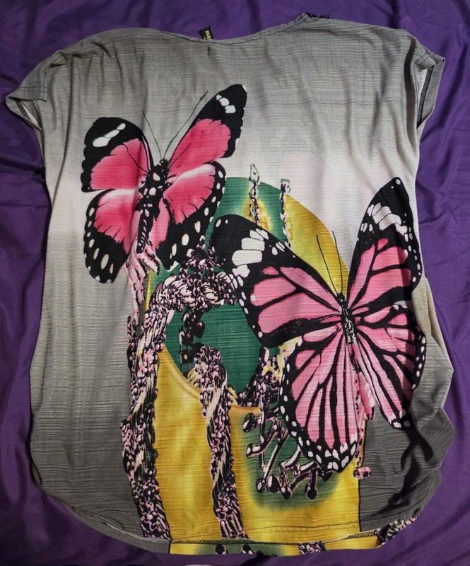 Paris Pink Gray top size large