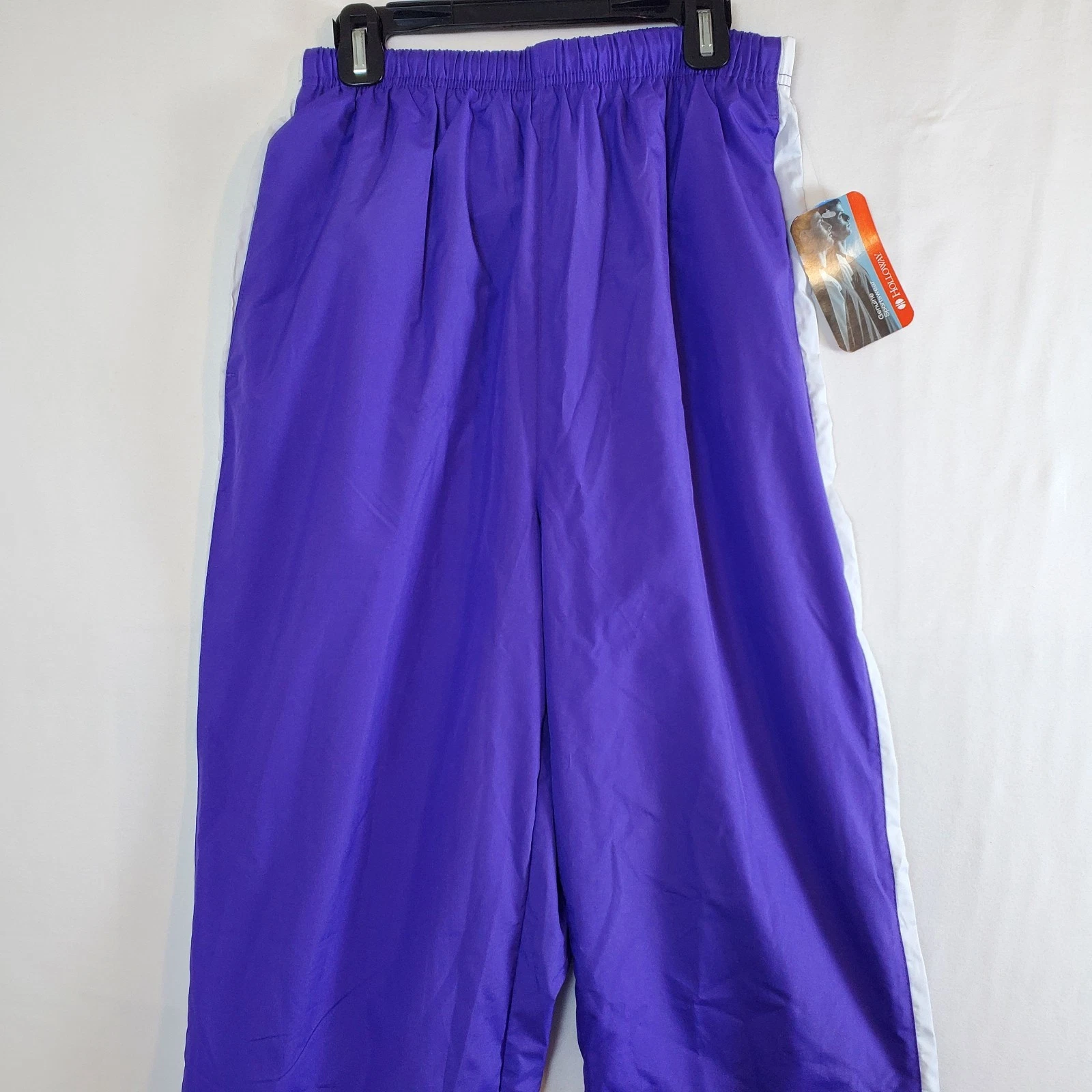 Holloway Purple White Stripe VTG Y2K NWT NEW - S Running Windbreaker Track Pants
