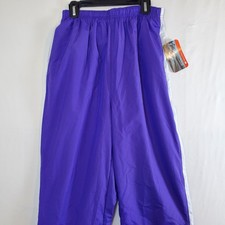 Holloway Purple White Stripe VTG Y2K NWT NEW - S Running Windbreaker Track Pants