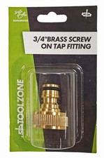 Image of TAP FITTING 3/4" BRASS SCREW ON - TOOLZONE KDPGD155