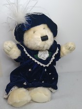 Vintage Dan Dee Victorian Dress Plush Bear BLUE Collectors Choice Stuffed Animal