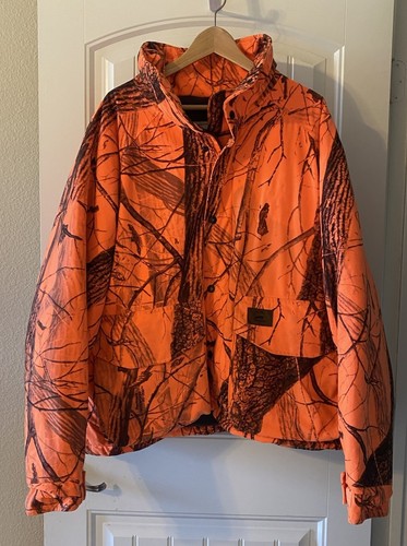 Vintage Duxbak Hunting Coat Men’s 2XL Orange Realtree Camo Clean EUC No Hood - Picture 4 of 10