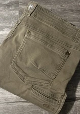 Kuhl Men’s Revolt Mid Rise Tapered Fit Stone Khaki Jeans SZ 38x32 (36x30)