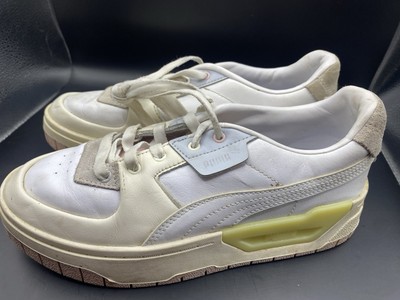 PUMA Women's Cali Dream Sneakers- White/Ivory/Pink- Women s 7.5 High Platform
