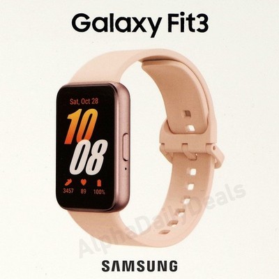 NEW Samsung Galaxy Fit3 Bluetooth Aluminum Smartwatch 40mm Rose