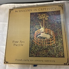 Vintage Unicorn in Captivity Gallins Gallery 500 pc Jigsaw Puzzle COMPLETE Vintage Unicorn in Captivity Gallins Gallery 500 pc Jigsaw Puzzle COMPLETE - Image 1