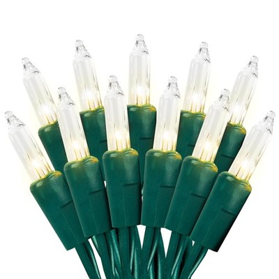 Clear Christmas Lights 100 Count, 21ft White Tree 
