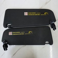 2012-2018 Audi A6 C7 A7 Sun Visor Set Black Heated W Homelink Oem 4g0857552