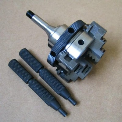 1 Pc New  50.0mm 4 Jaw Self Centring Chuck Fits 8.0mm Watchmaker Lathe *uq