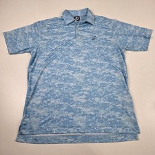 FootJoy Polo Shirt Mens Large Golf Athletic Performance Stretch Camo FJ CA