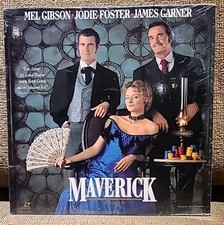 *Sealed* Maverick Widescreen Laser Disc LD WS  Mel Gibson Jodie Foster. New! 