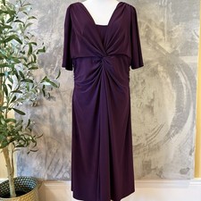 Chaps Elegant Formal Stretch Ruched Wmn’s Dress Sz XL