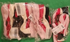 4 paczki 4 spinki do włosów / kokardki dla dziewczynek, klasyczne satynowe czarne, białe, czerwone, różowe