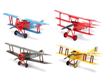 New Ray Die Cast Classic Bi-Plane Model Kit Assortment (12) [NRY20227S_BOX]