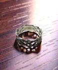 Vintage Unisex Sterling Silver Celtic Design Size 10 Ring