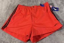 Vintage Slazenger Active Shorts Red L Large Tennis Golf 80s Beach Cabana TIKI