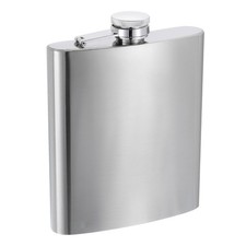 18oz 500ml Stainless Steel Hip Flask for Camping Hiking Outdoor Activity Silver