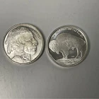 2 × 1/4 oz Silver Buffalo Rounds – .999 Fine Silver – Total 1/2 oz – See Photos