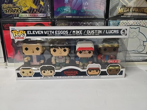 Funko Pop! 8-Bit: Stranger Things - Eleven with Eggos / Mike / Dustin / Lucas -
